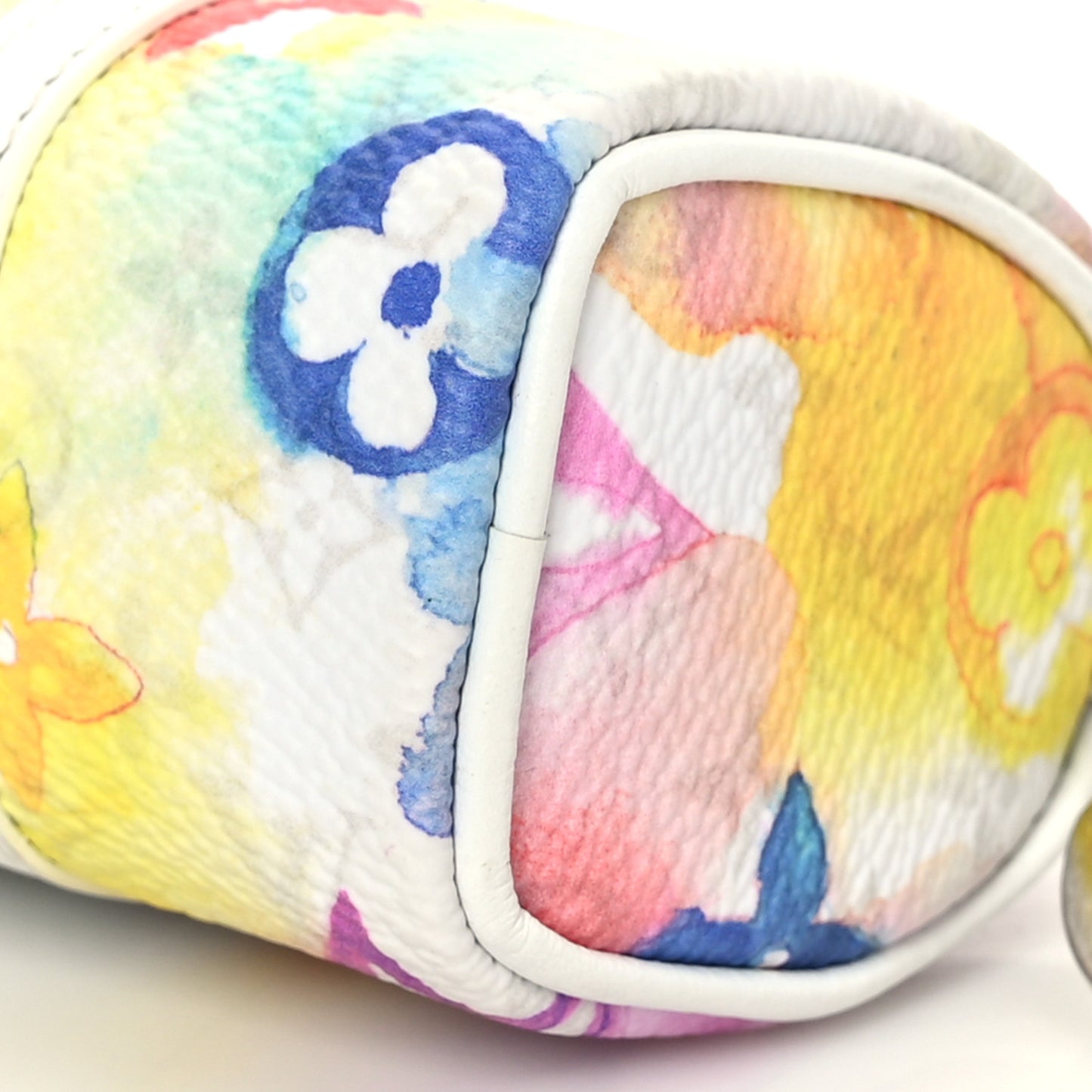 Monogram Watercolor Mini Keepall Bag Charm Key Holder Multicolor