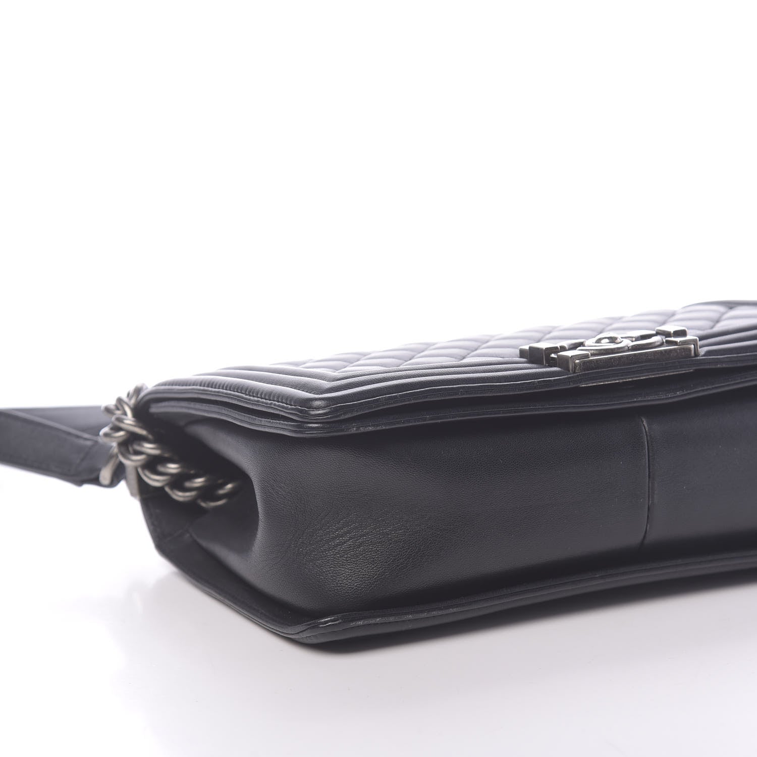 Chanel Lambskin Quilted Medium Boy Flap Black 8 of 14