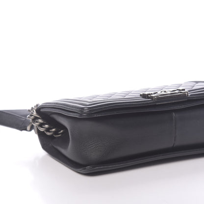Chanel Lambskin Quilted Medium Boy Flap Black 8 of 14