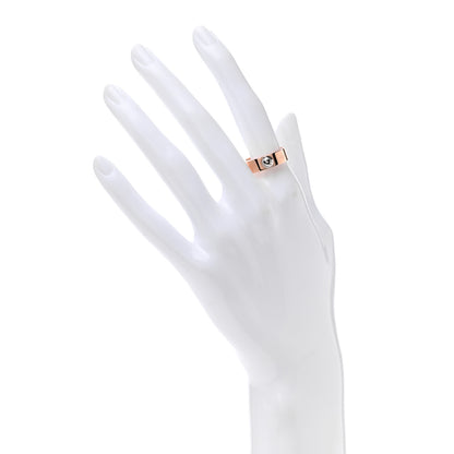 Louis Vuitton Brass Monogram Engraved Nanogram Ring M Pink Gold 2 of 7