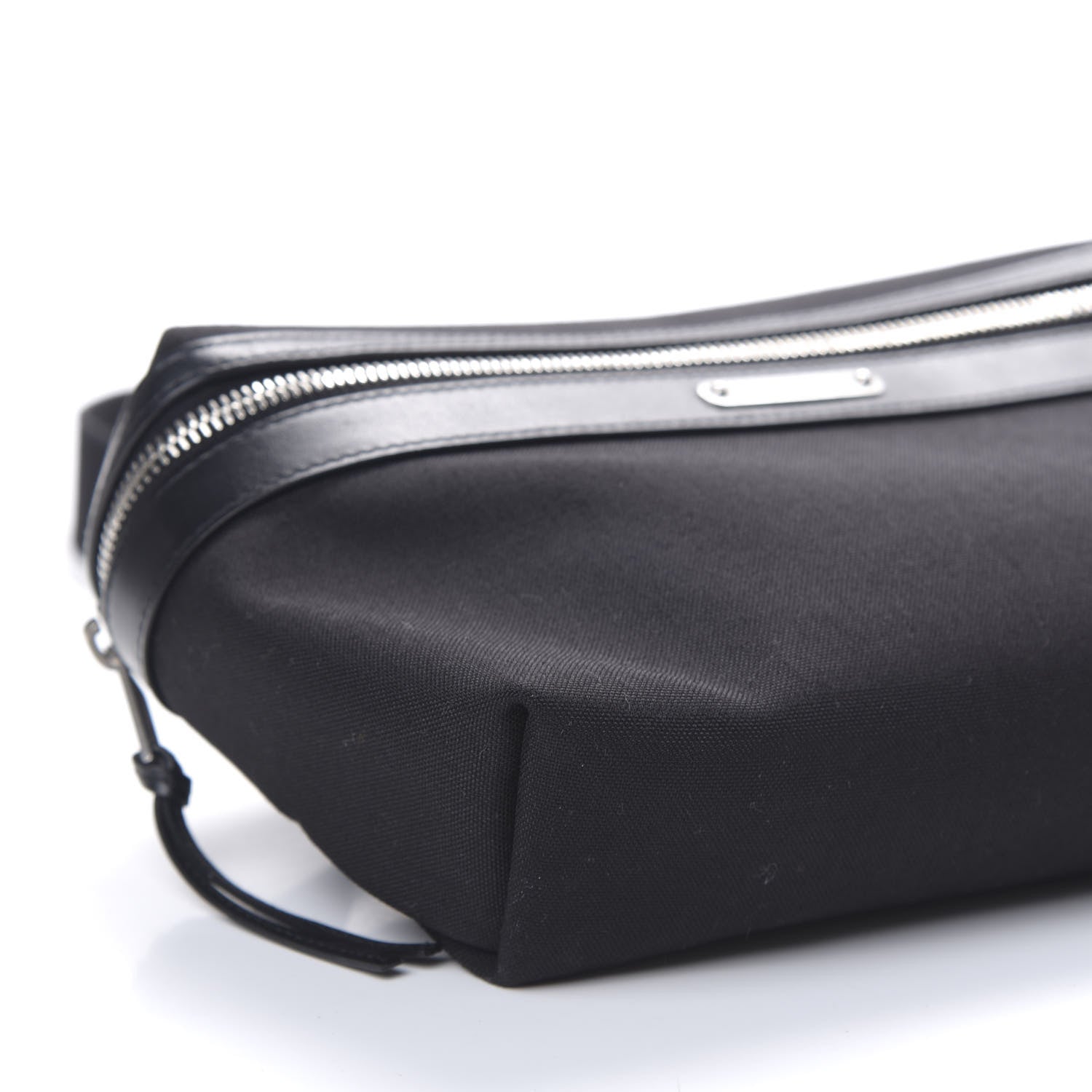 Saint Laurent Canvas Calfskin City Belt Bag Black 6 of 8