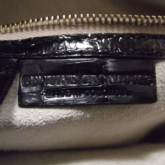 Crocodile Large Tote Black