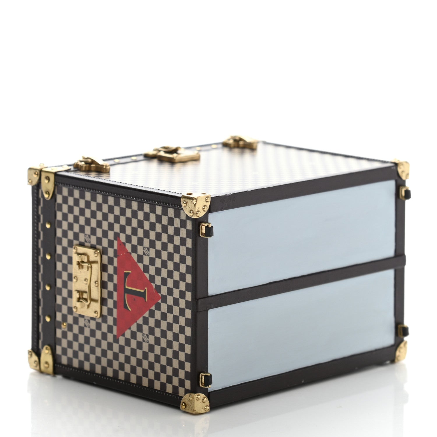 Louis Vuitton Damier 1895 Ladies Hat Trunk Mini Malle Chapeaux Jewelry Box 4 of 16