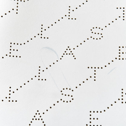 Stella McCartney Eco Alter Nappa Perforated Logo Tote Optical White 13 of 14