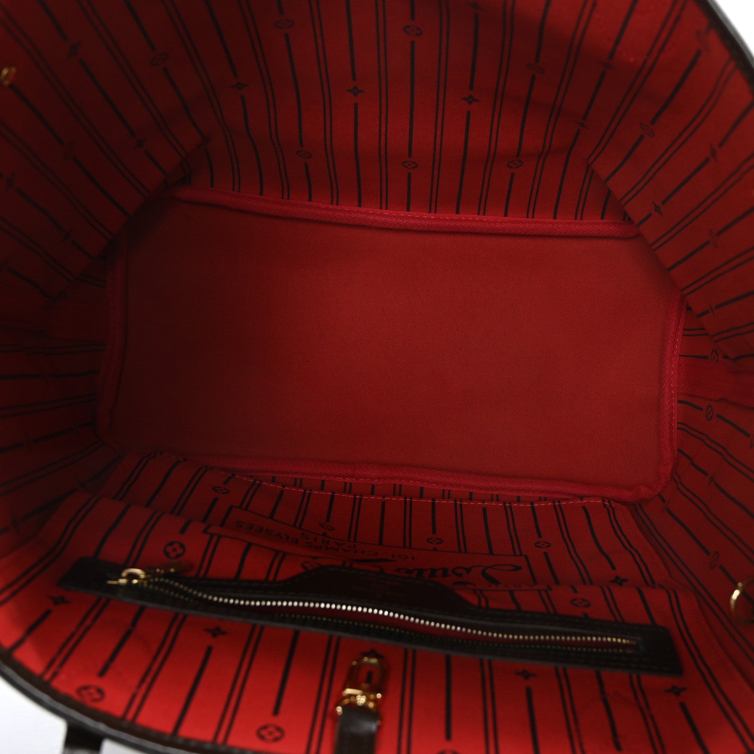 Louis Vuitton Damier Ebene Neverfull MM 5 of 9