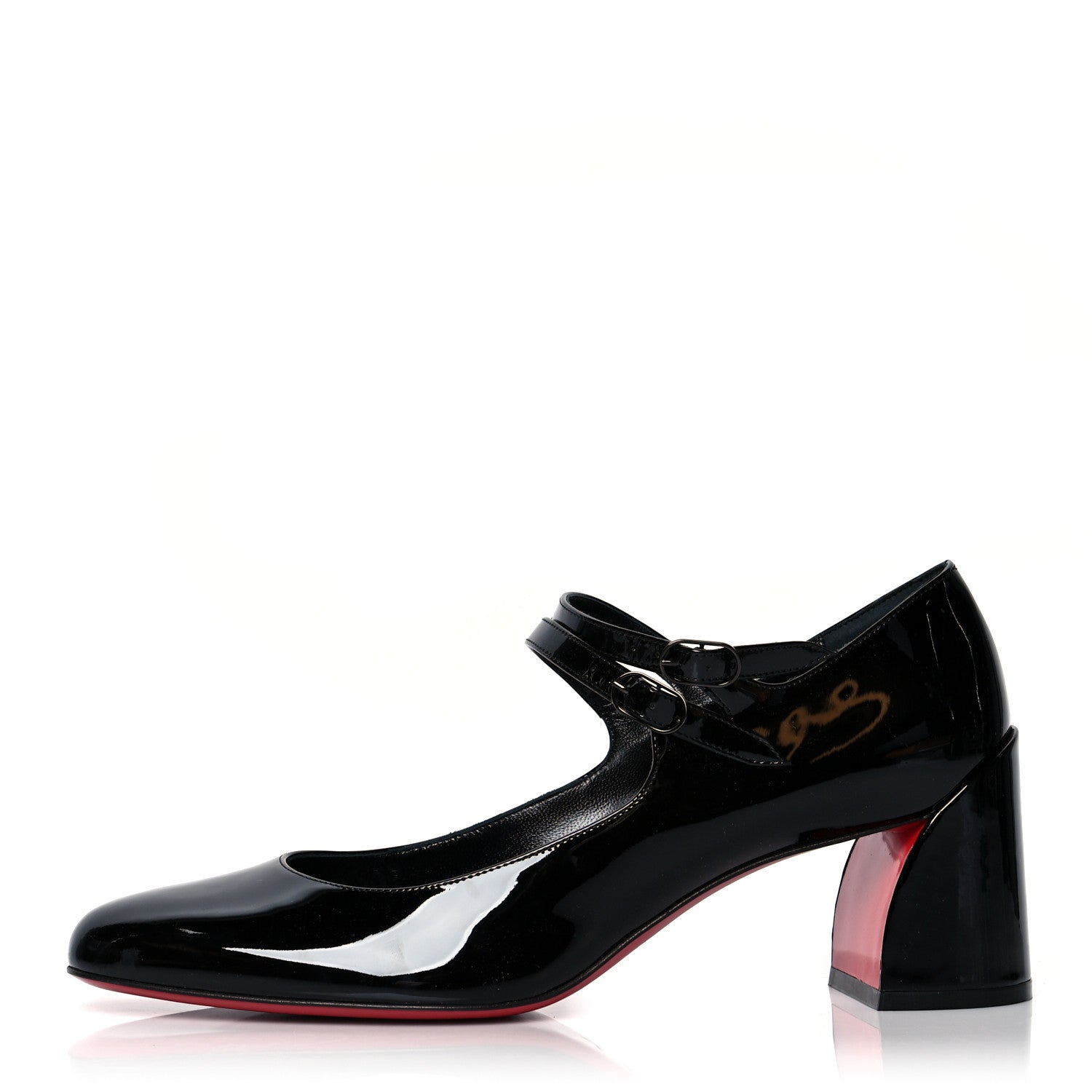 Christian Louboutin Patent Miss Jane Mary Janes 55 Pumps 40.5 Black 1 of 7