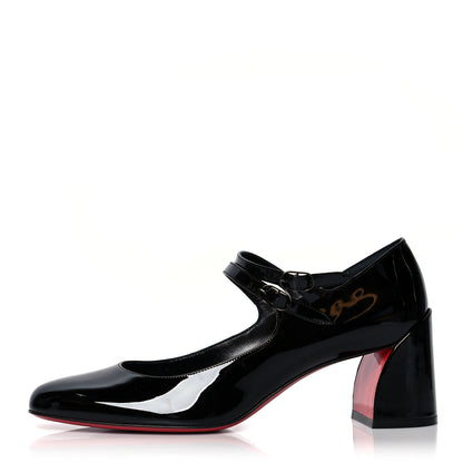 Christian Louboutin Patent Miss Jane Mary Janes 55 Pumps 40.5 Black 1 of 7