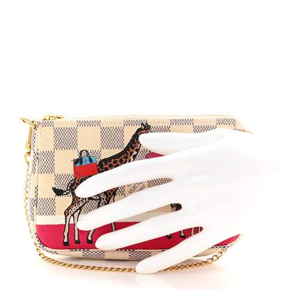 Louis Vuitton LOUIS VUITTON Damier Azur 2017 Christmas Animation Mini Pochette Accessories 2 of 8
