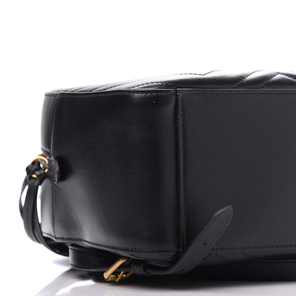 Gucci Calfskin Matelasse GG Marmont Dome Backpack Black 5 of 9