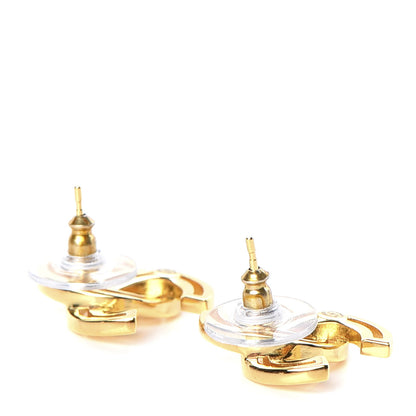 Chanel Metal Obazine CC Earrings Gold 3 of 4