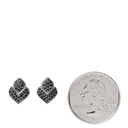 John Hardy Sterling Silver Black Sapphire Spinel Legends Naga Stud Earrings 2 of 4