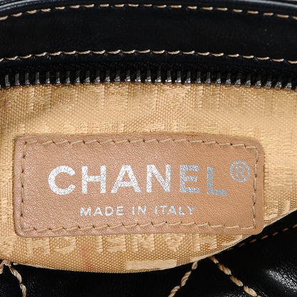 Chanel Lambskin Surpique Stitch Pochette Black 6 of 7