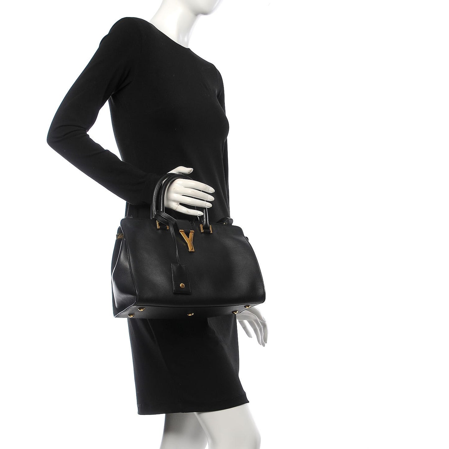 Calfskin Small Classic Y Cabas Black