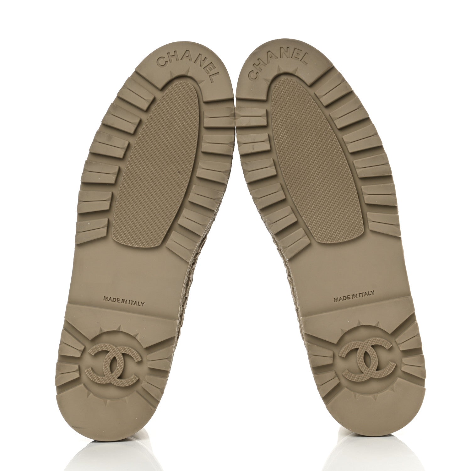 Chanel Calfskin CC Turnlock Lace Up Boots 41 Beige 5 of 8