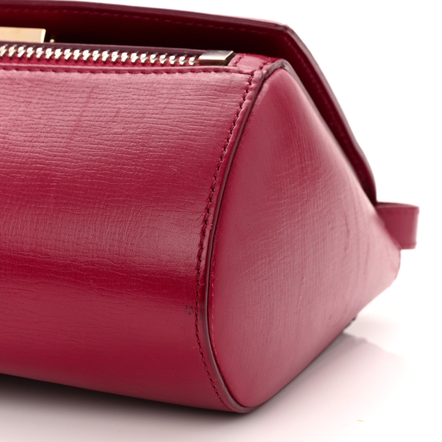 Givenchy Textured Calfskin Mini Pandora Box Crossbody Bag Magenta 10 of 12