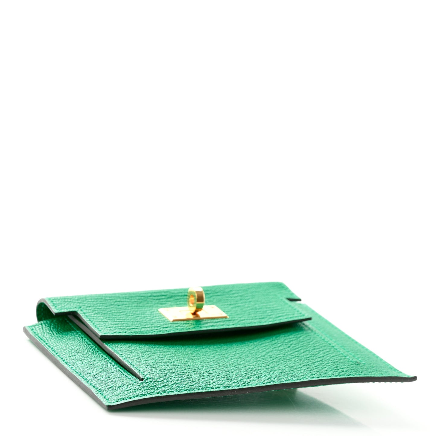 Chevre Mysore Kelly Pocket Compact Wallet Menthe