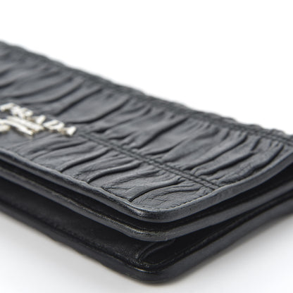 Prada Nappa Gaufre Wallet On Chain Black 6 of 12