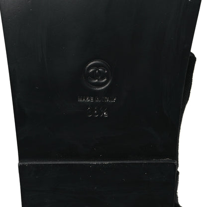 Chanel Denim Printed Dad Sandals 38.5 Black 7 of 11