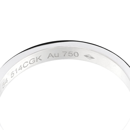 Cartier 18K White Gold Diamond 2.6mm LOVE Paved Band Ring 54 6.75 4 of 5