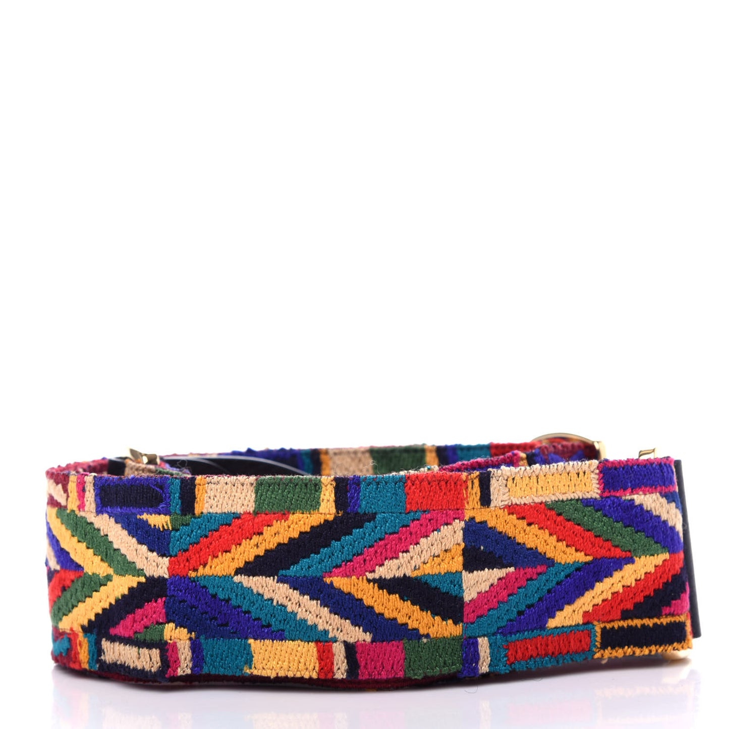 Canvas Native Couture 1975 Embroidered Rockstud Guitar Strap Multicolor