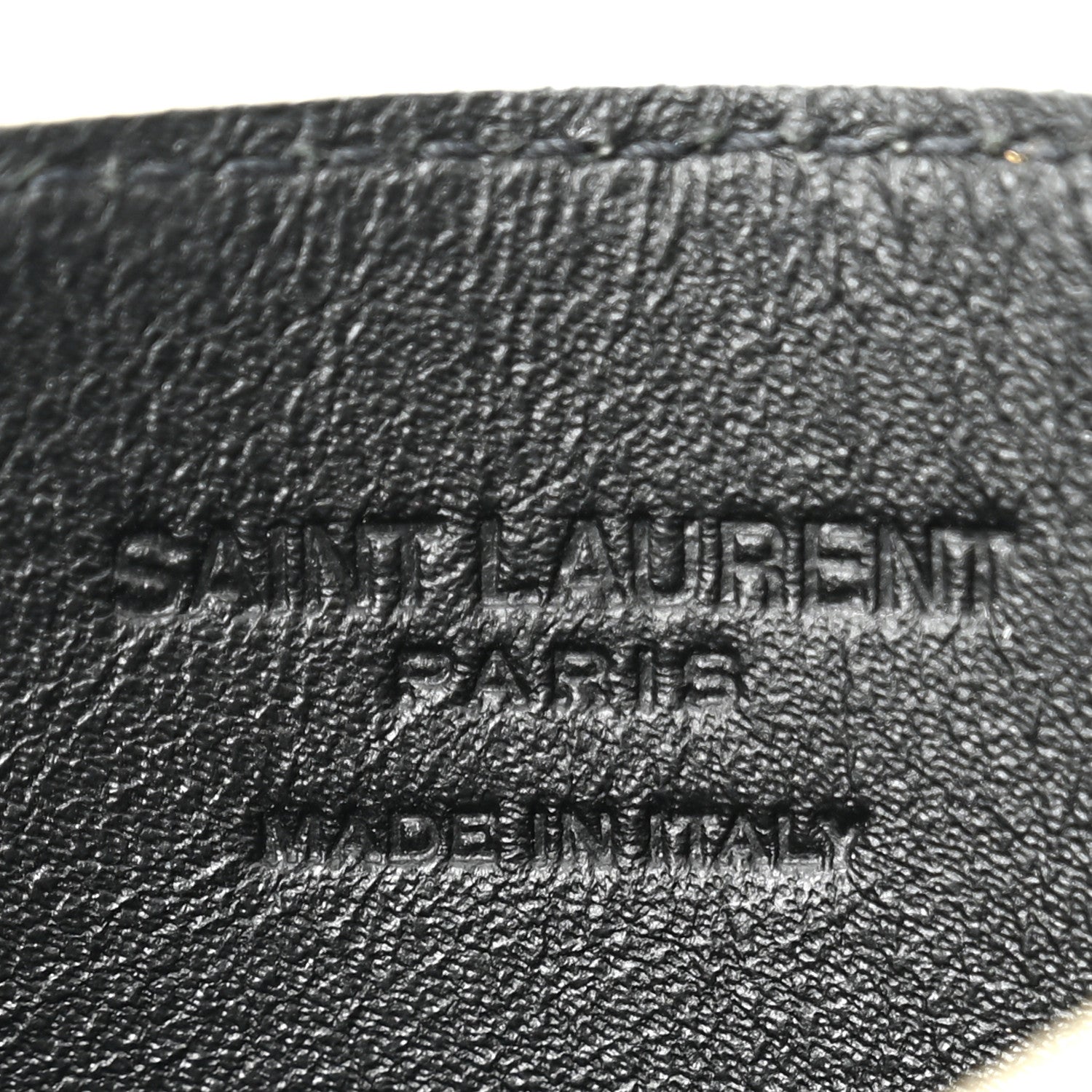 Saint Laurent Grain De Poudre Monogram Uptown Chain Wallet Card Holder Insert Crema Soft 6 of 8