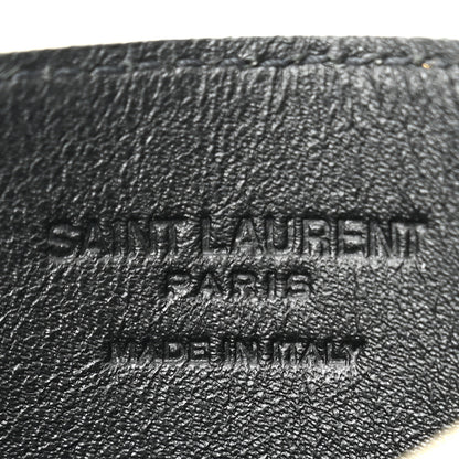 Saint Laurent Grain De Poudre Monogram Uptown Chain Wallet Card Holder Insert Crema Soft 6 of 8