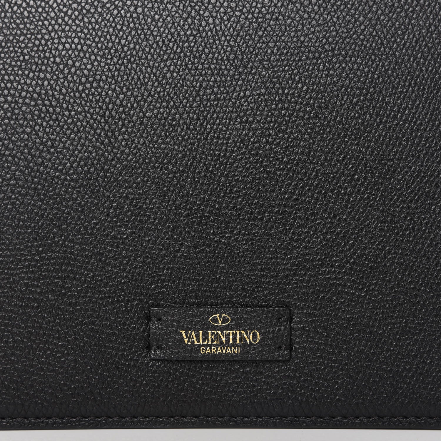 Valentino Garavani Grainy Calfskin Large VSling Shoulder Bag Black 9 of 10