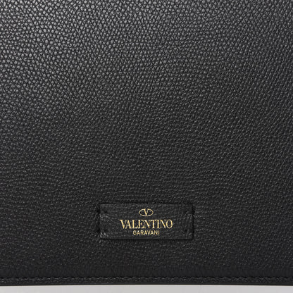 Valentino Garavani Grainy Calfskin Large VSling Shoulder Bag Black 9 of 10