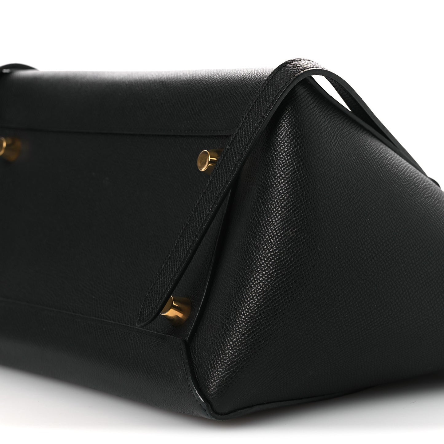 Grained Calfskin Mini Belt Bag Black