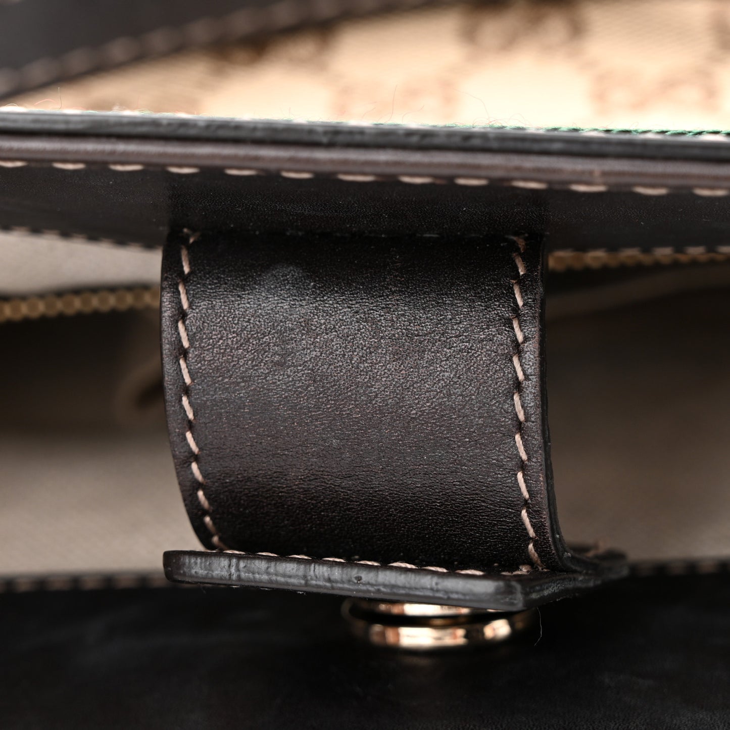Monogram Web Medium Mayfair Tote Dark Brown