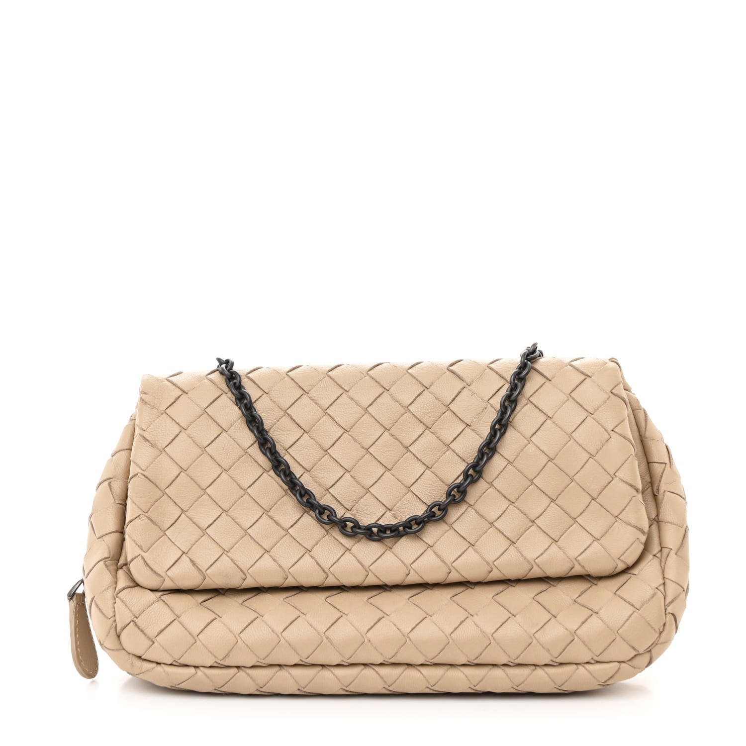 Bottega Veneta Nappa Intrecciato Mini Chain Messenger Fume 1 of 12