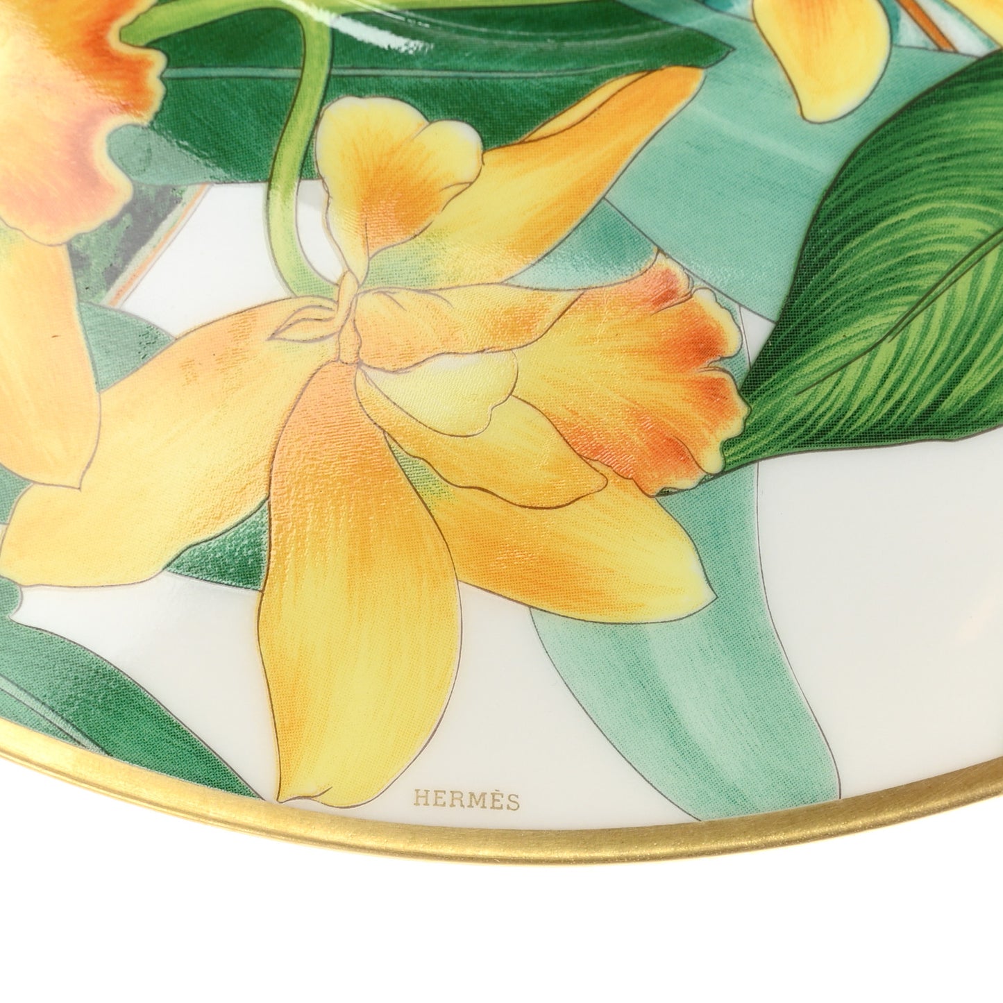 Porcelain Passifolia Tea Cup And Saucer Set Of 2