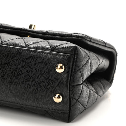 Chanel Caviar Quilted Extra Mini Coco Handle Flap Black 9 of 11