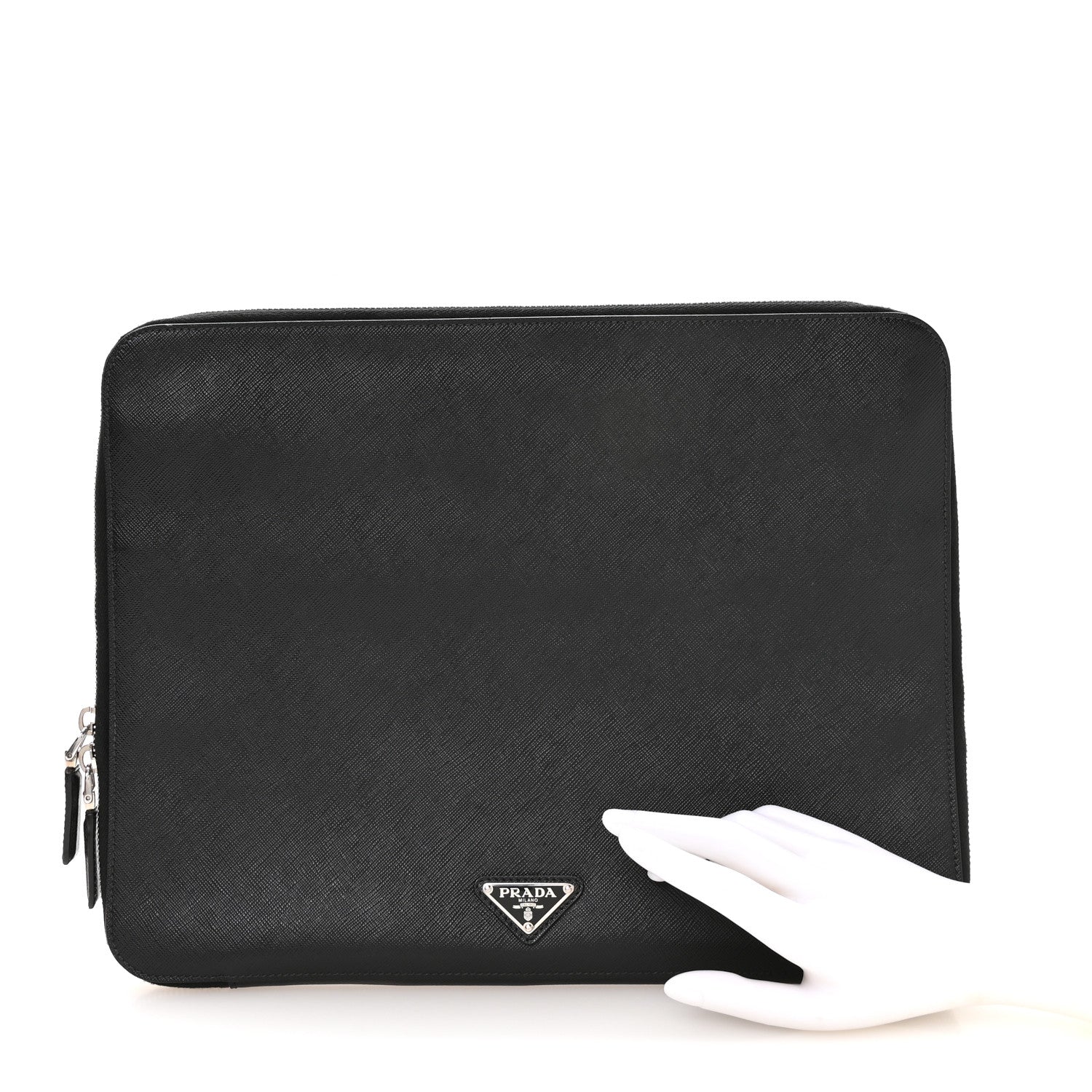 Prada Saffiano Document Holder Black 2 of 8