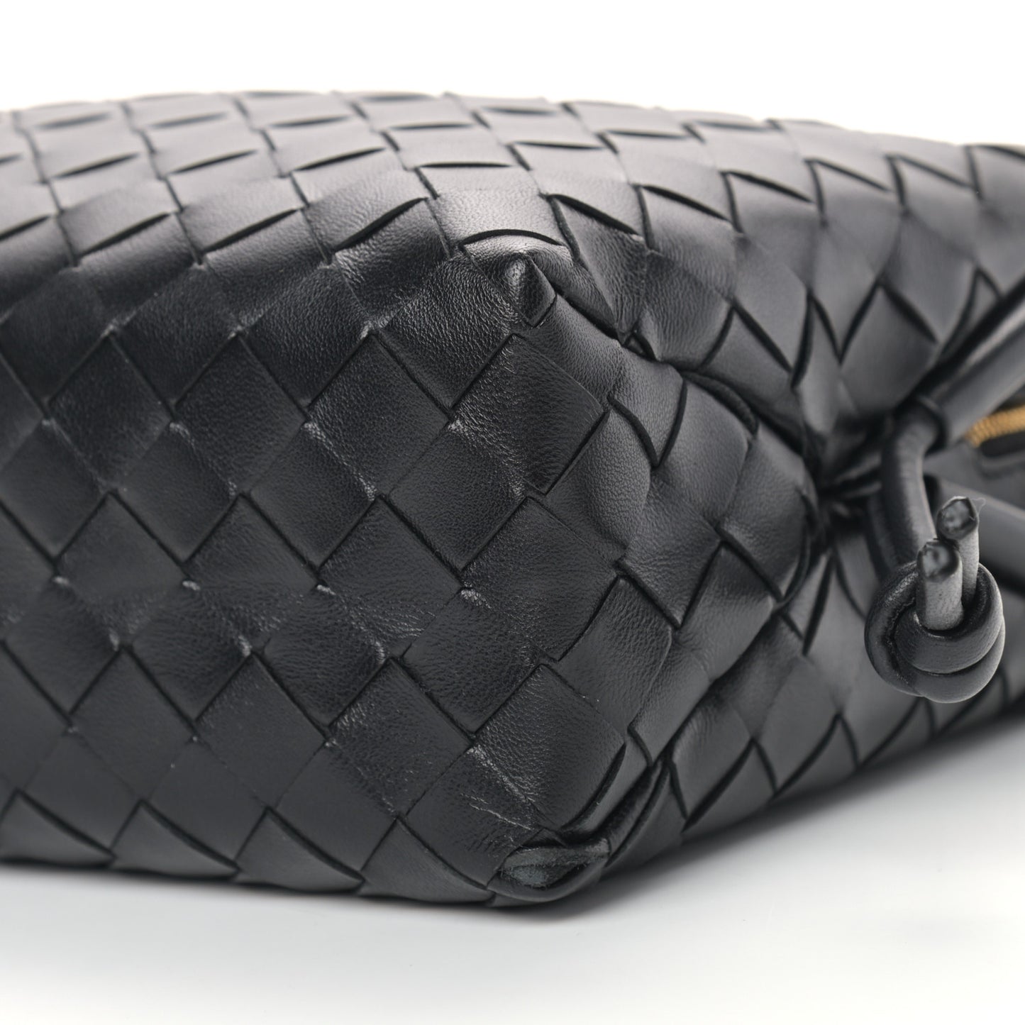 Nappa Intrecciato Nodini Mini Crossbody Black