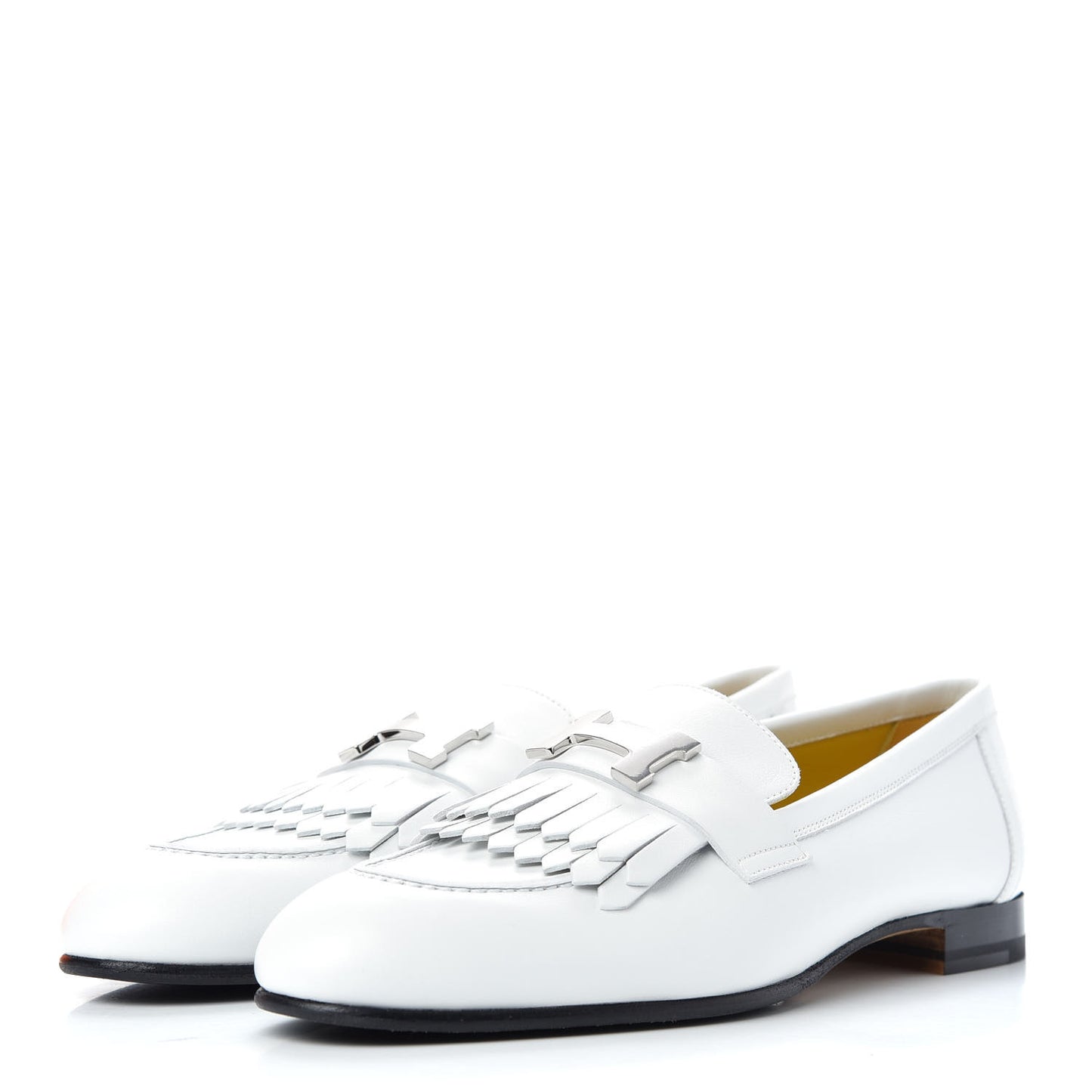 Calfskin Womens Royal Loafers 37.5 White