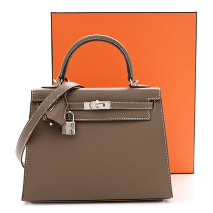 Hermes Epsom Kelly Sellier 25 Etoupe 12 of 12