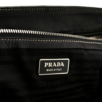 Prada Calf Pocket Shoulder Bag Black 6 of 11