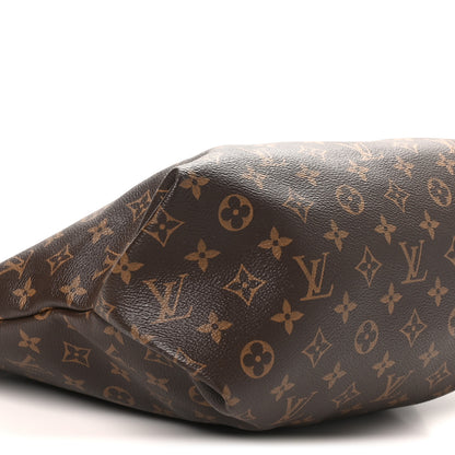 Louis Vuitton Monogram Flower Zipped Tote MM Black 8 of 9