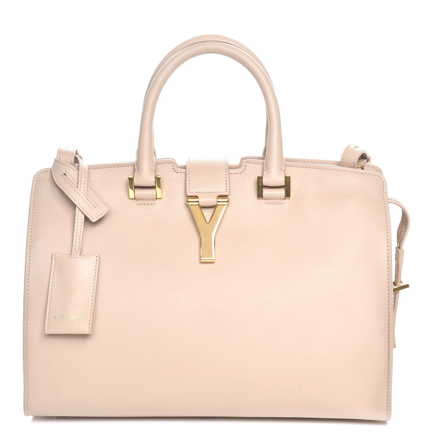 Saint Laurent Calfskin Small Classic Y Cabas Beige 1 of 9