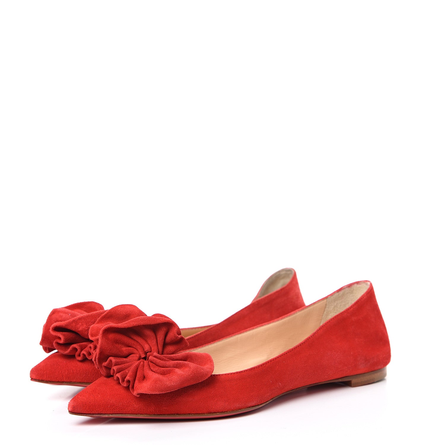 Christian Louboutin Veau Velours Anemosea Flats 35 Loubi 3 of 9