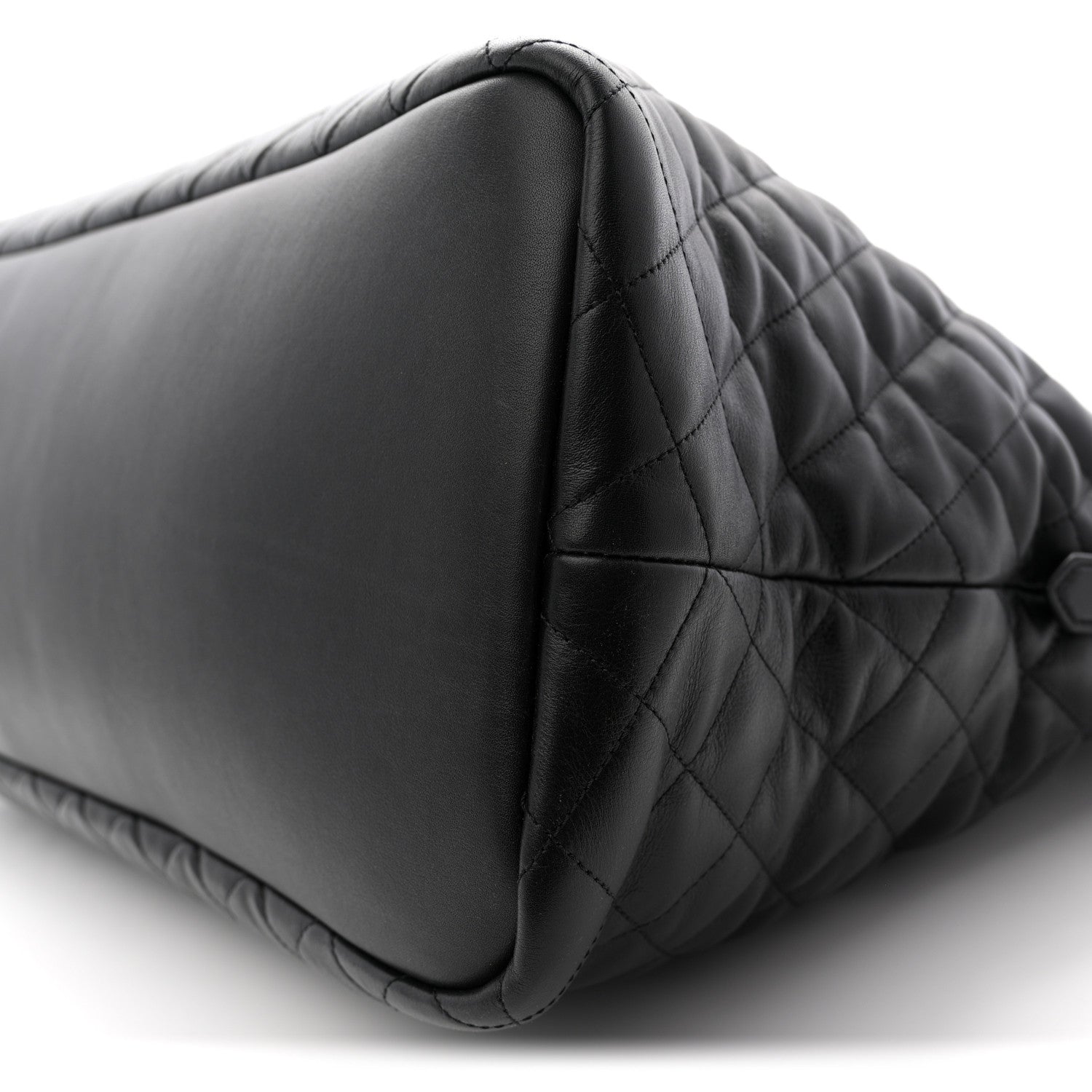 Saint Laurent Calfskin Quilted ES Giant Travel Bag Black 9 of 9