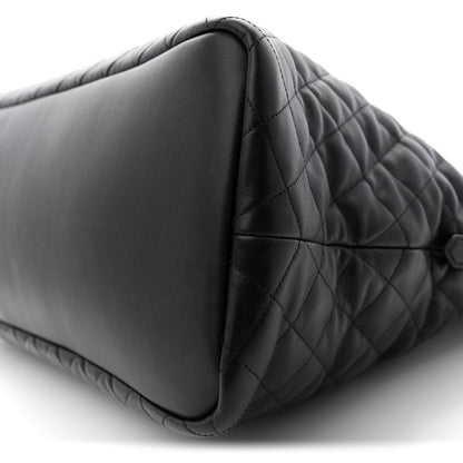 Saint Laurent Calfskin Quilted ES Giant Travel Bag Black 9 of 9
