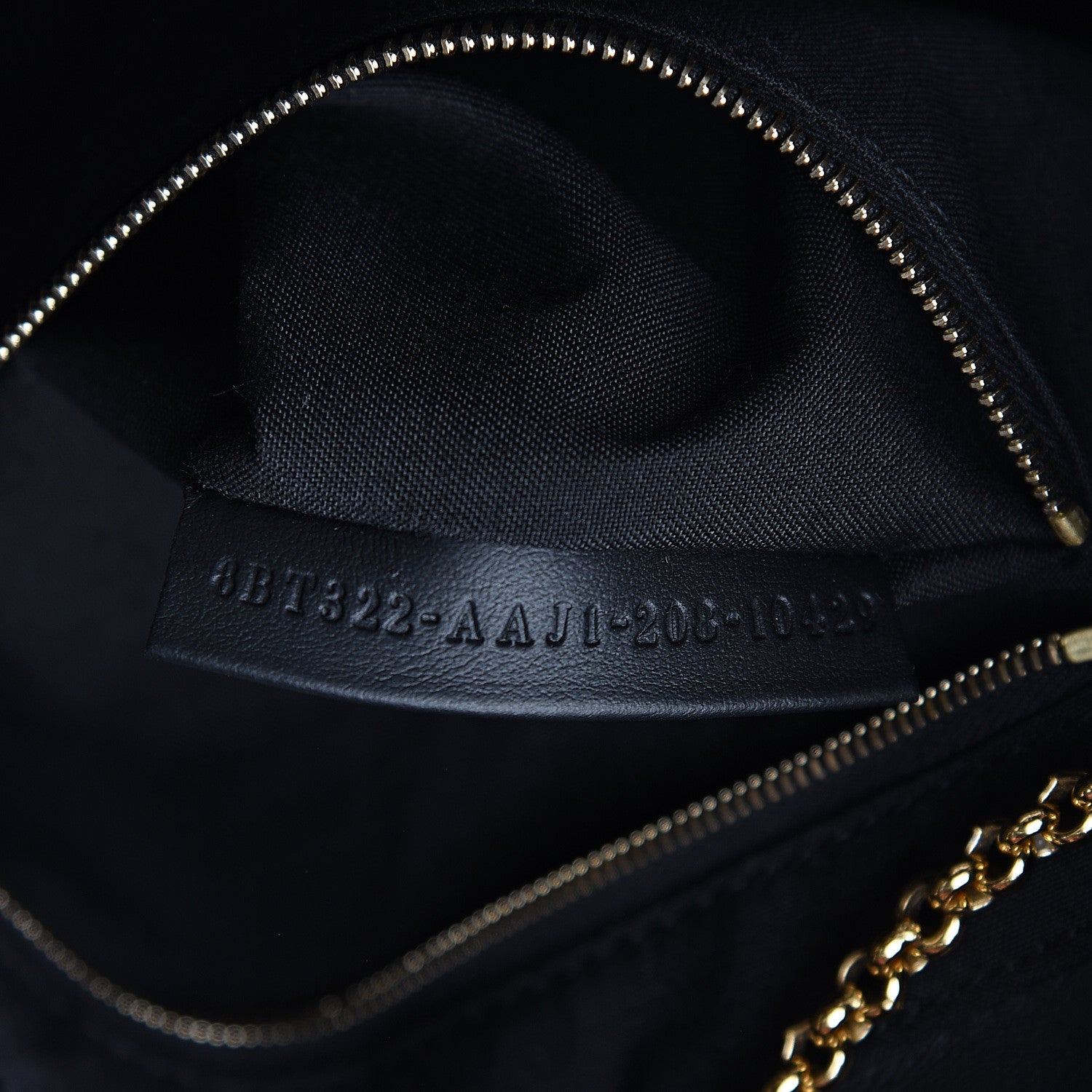 Fendi Vitello Grace King Karligraphy Chain Bucket Bag Black Bisquit 5 of 7