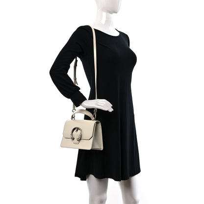 Jimmy Choo Textured Patent Calfskin Small Madeline Satchel Latte 2 of 9
