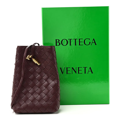 Bottega Veneta Nappa Intrecciato Andiamo Phone Pouch Deep Mahogany 10 of 10