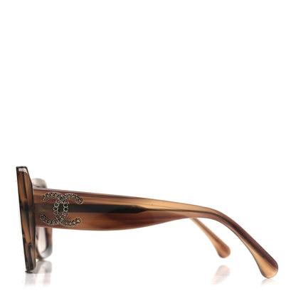 Chanel Acetate CC Square Sunglasses 5555 Brown 3 of 7