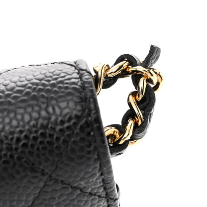Chanel Caviar Quilted Wallet On Chain WOC Black 12 of 12