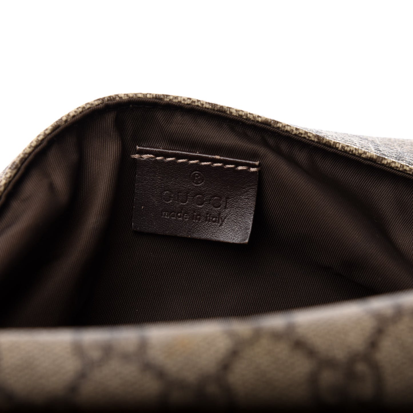 GG Plus Monogram Messenger Diaper Bag Dark Brown