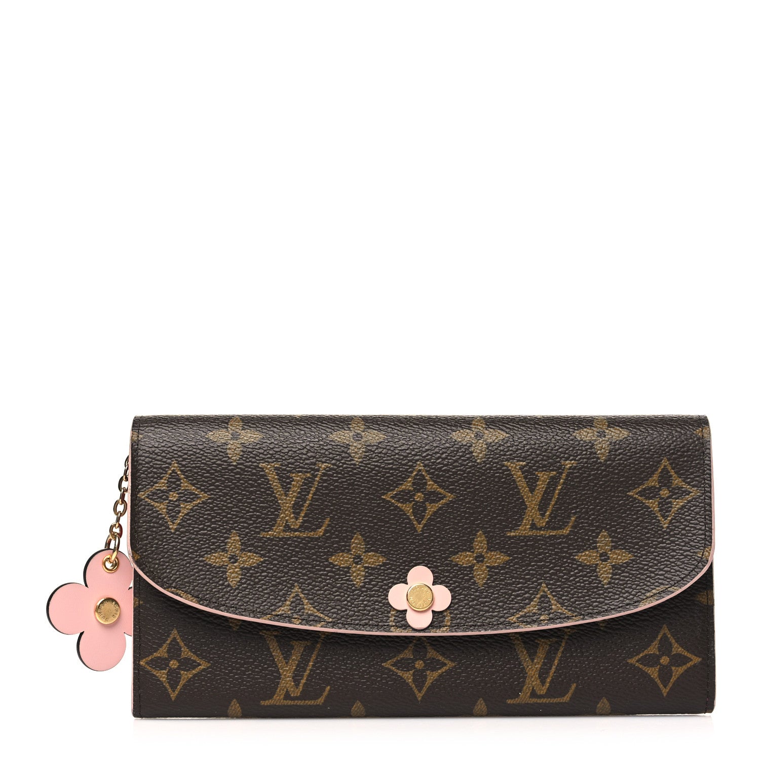 Louis Vuitton Monogram Bloom Flower Emilie Wallet Fuchsia 1 of 10